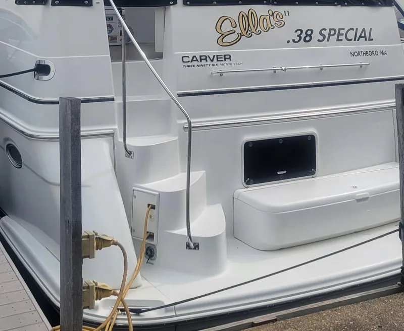 Slide: The Image of 2001 Carver 396 Motor Yacht named Ella's .38 Special docked. - 3