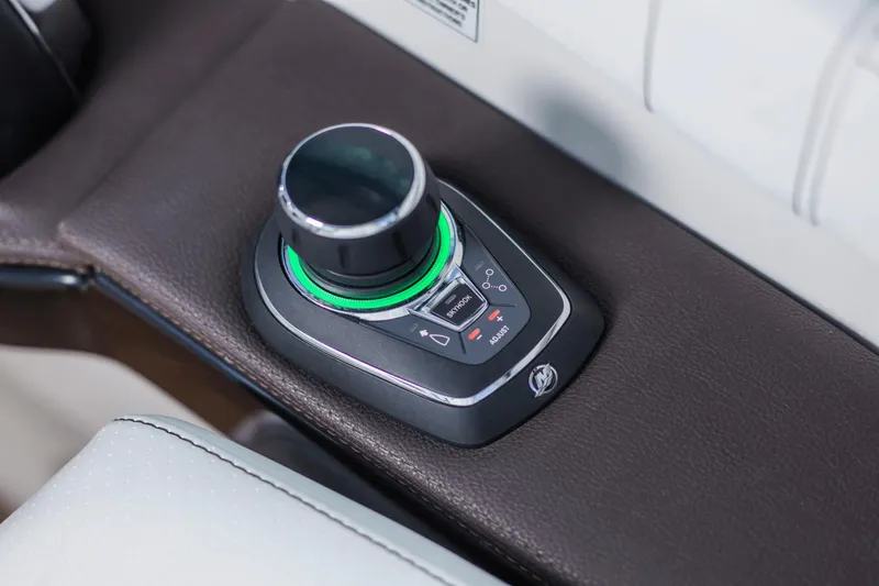 Slide: The Image of Control panel of 2024 Sea Ray Sundancer 320 Outboard boat with joystick and buttons. - 20