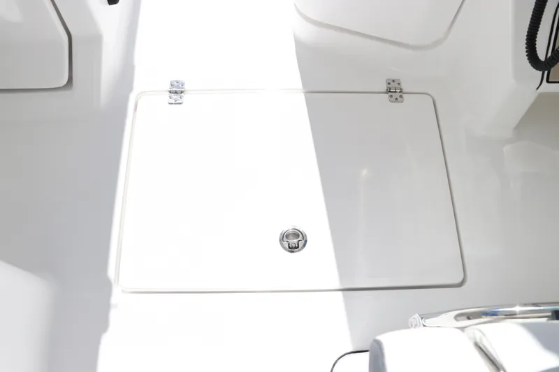 Slide: The Image of 2024 Edgewater 262CX boat storage compartment. - 40