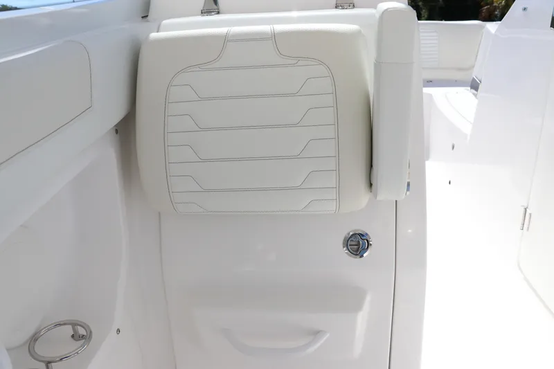 Slide: The Image of 2024 Edgewater 262CX boat interior seat detail. - 43