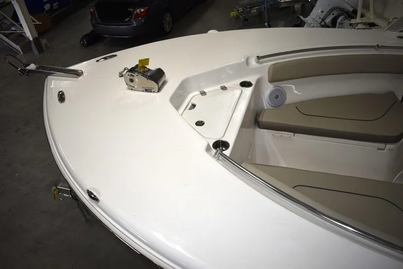 Slide: The Image of 2024 Key West 244 CC boat bow with seating and anchor. - 10