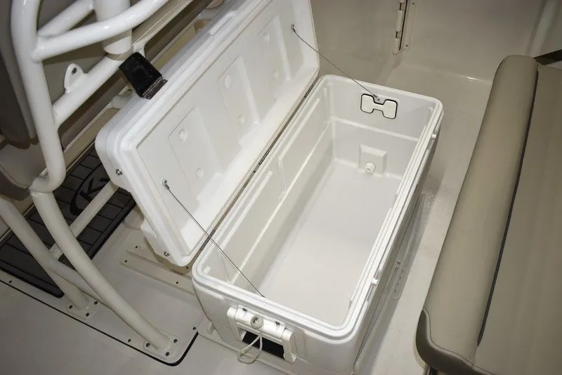 Slide: The Image of Open storage compartment on 2024 Key West 244 CC boat. - 19