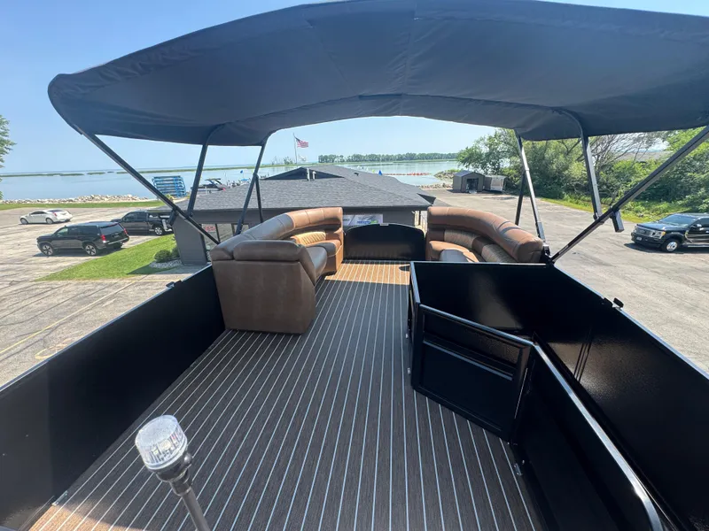 Slide: The Image of Rooftop view of 2026 Premier Escalante with seating, canopy, and scenic background. - 14