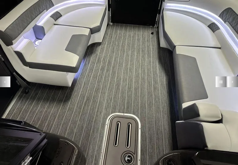 Slide: The Image of 2024 Premier Supersport interior with sleek seating and modern design. - 38