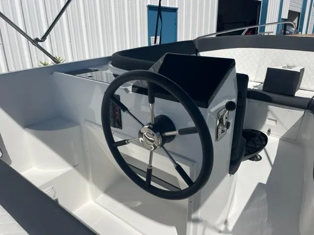 Slide: The Image of Steering console of 2023 Maxima 620 Retro boat with modern design. - 7