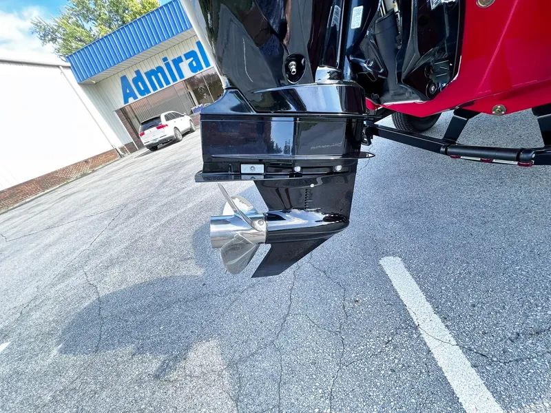 Slide: The Image of 2023 Four Winns H1 OB boat outboard motor in parking lot near Admiral building. - 38