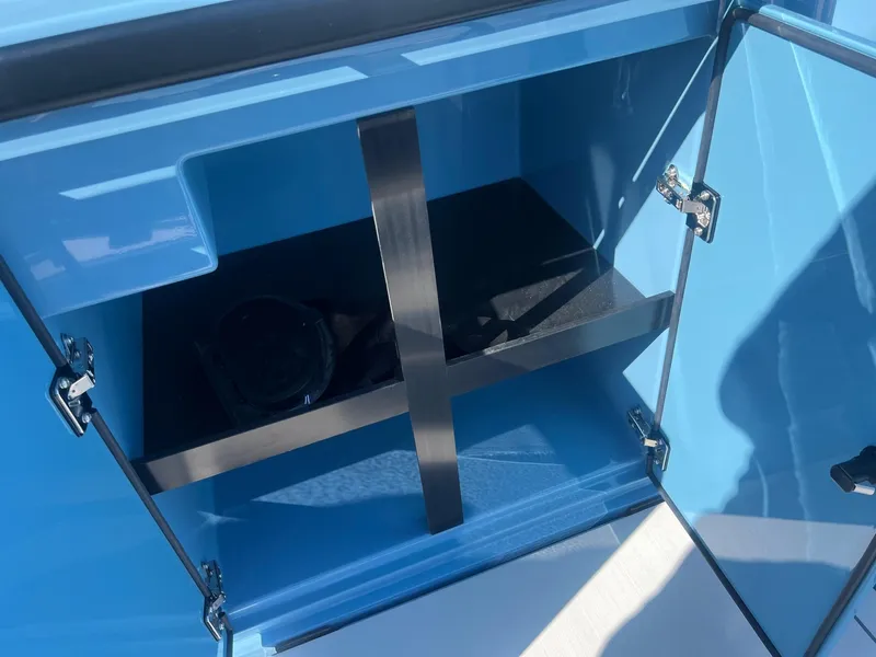 Slide: The Image of Open storage compartment in 2023 BRABUS Shadow 500 Cabin boat. - 20