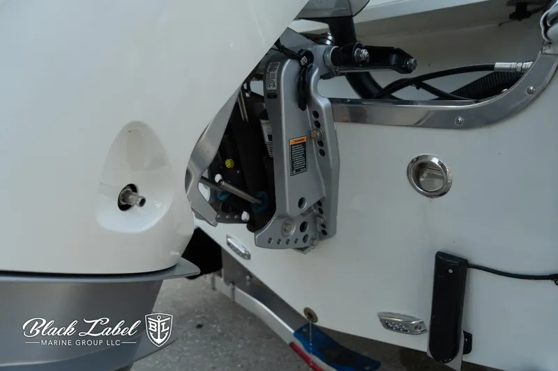 Slide: The Image of 2024 Finseeker 230 boat engine detail by Black Label Marine Group. - 4