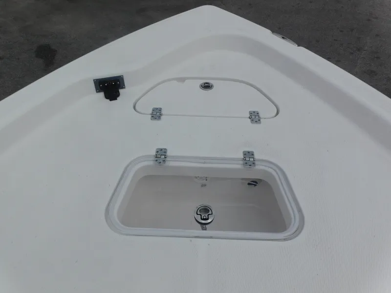 Slide: The Image of 2024 Blue Wave 2600 PureBay boat storage compartments. - 8