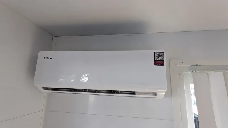 Slide: The Image of Wall-mounted air conditioner inside 2022 Houseboat 36' A&M Manufacturing. - 13