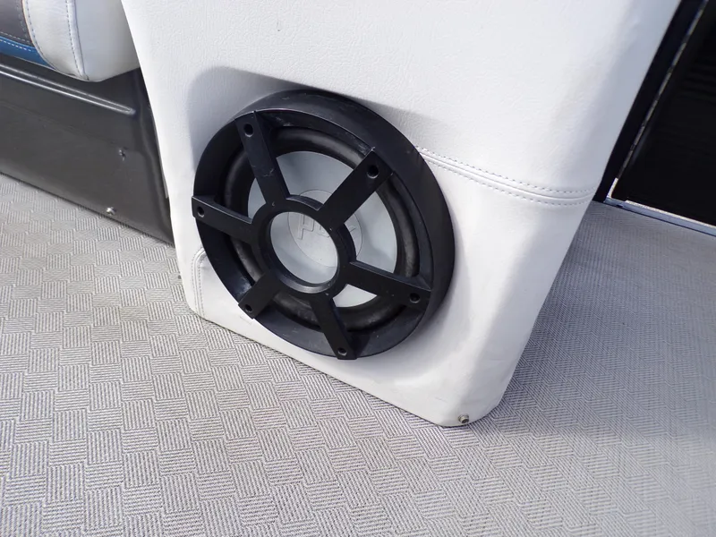 Slide: The Image of Speaker on the 2018 Godfrey Aqua Padio 250 XP boat's interior. - 8