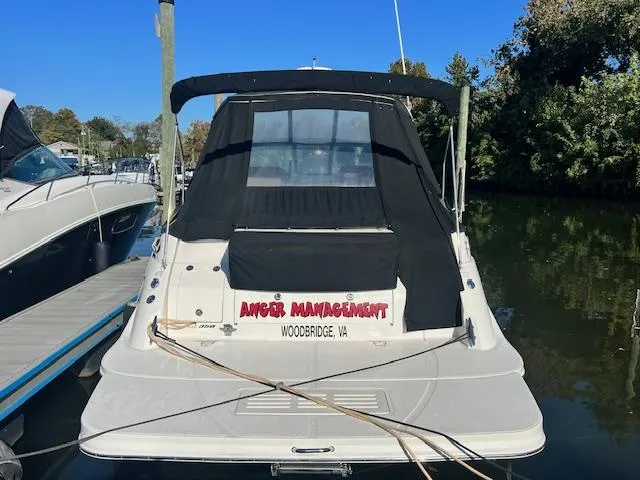 Slide: The Image of 2014 Sea Ray 350 Sundancer boat docked, named Anger Management, Woodbridge, VA. - 2
