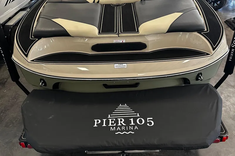 Slide: The Image of 2024 MB F22 Tomcat boat at Pier 105 Marina, rear view. - 7