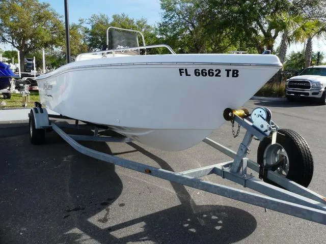 Slide: The Image of 2021 Key Largo 1800C boat on trailer, side view. - 3