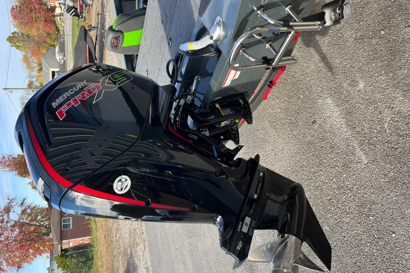 Slide: The Image of 2024 Ranger RT188 boat with Mercury Pro XS outboard motor. - 11