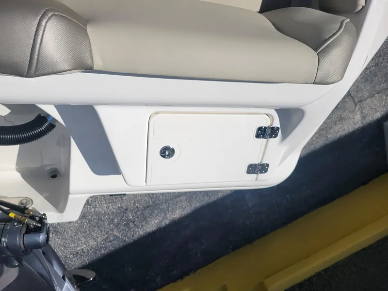 Slide: The Image of 2024 Key West 239 FS boat seat with storage compartment. - 15