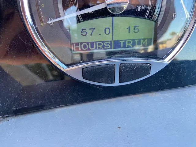 Slide: The Image of 2023 Barletta Corsa 23 UC boat interior with stylish gray seating and modern design. - 10