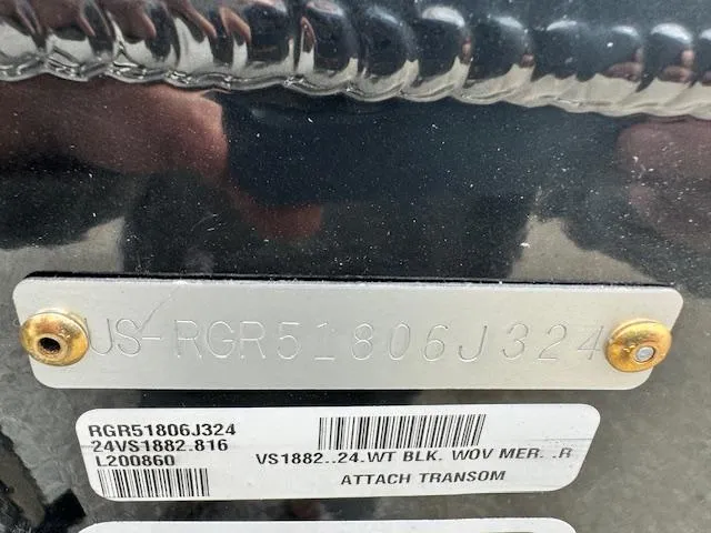 Slide: The Image of 2024 Ranger VS1882WT boat identification plate and serial number. - 4
