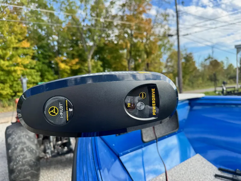 Slide: The Image of 2024 Polar Kraft Outlander 165 boat with i-Pilot PowerDrive trolling motor. - 7