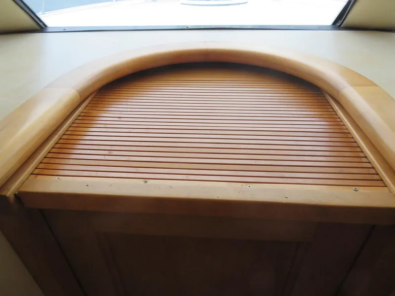 Slide: The Image of Wooden interior detail of 2000 Bluewater Yachts 5800 Motor Yacht. - 37