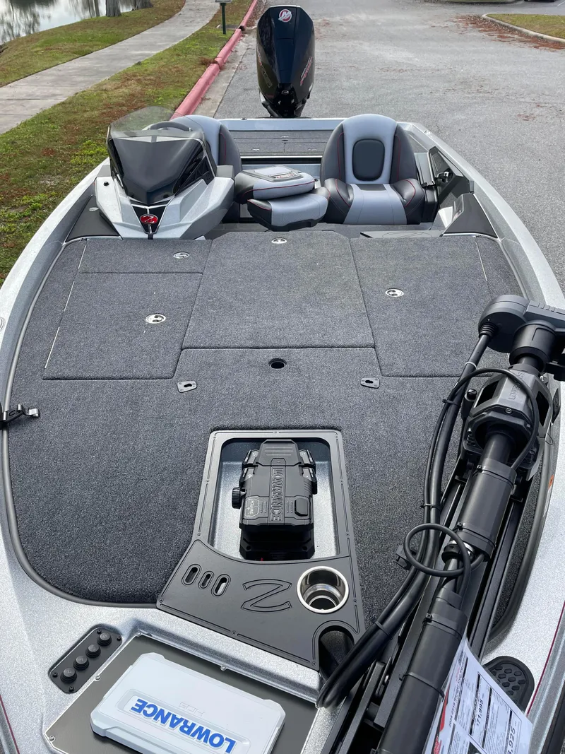 Slide: The Image of 2024 Ranger Z519 Ranger Cup Equipped fishing boat with Lowrance electronics. - 2