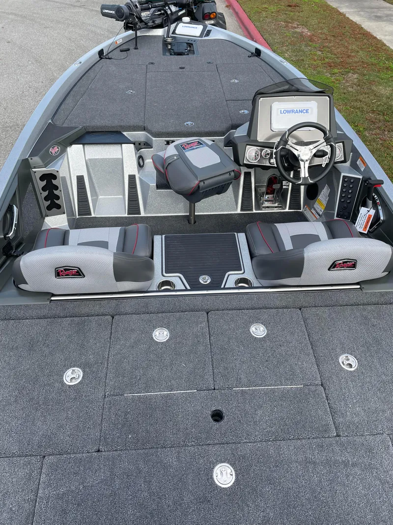 Slide: The Image of 2024 Ranger Z519 Ranger Cup Equipped fishing boat interior with advanced navigation system. - 3