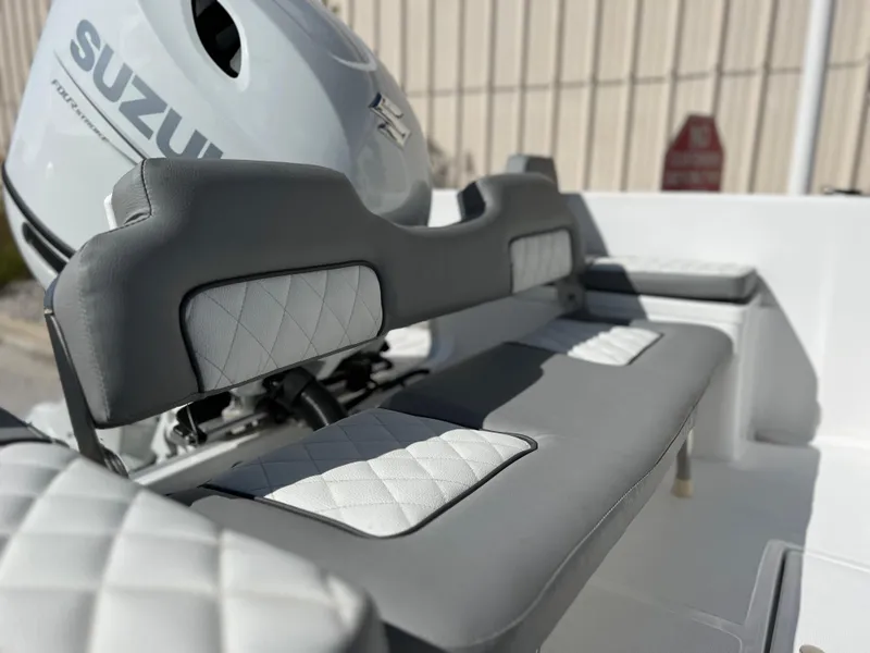 Slide: The Image of Clearwater 2000 boat 2024 model with Suzuki engine and cushioned seating. - 8