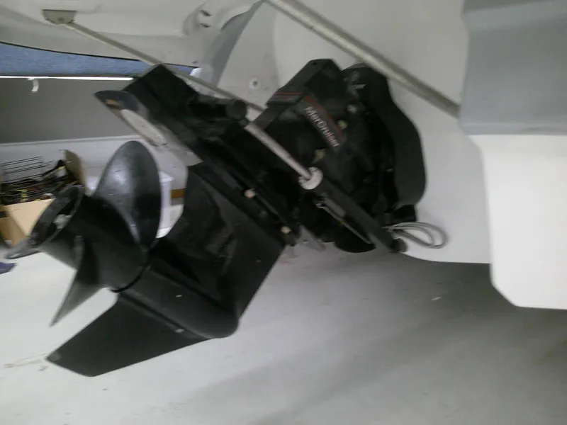 Slide: The Image of 2023 Monterey 224 FS Bowrider boat propeller and stern drive. - 16