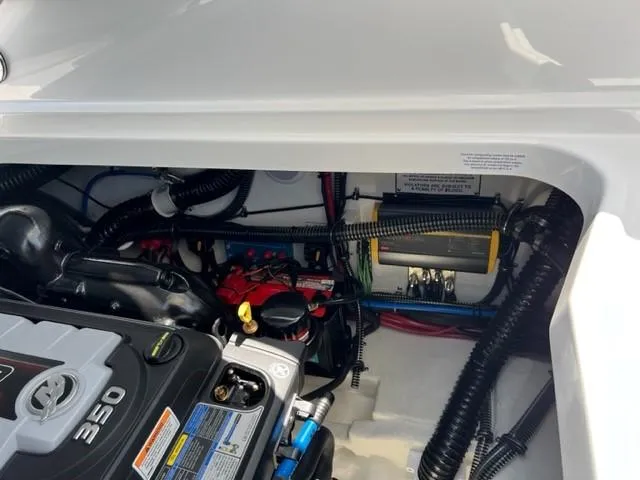 Slide: The Image of Engine compartment of a 2024 Formula 310 CBR boat. - 11