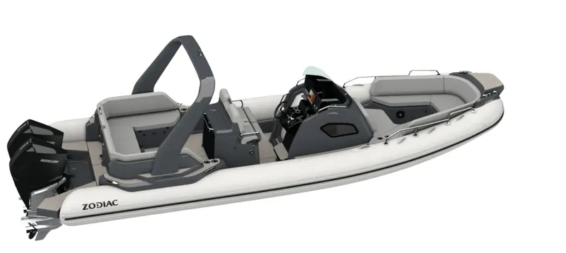 Slide: The Image of 2025 Zodiac Medline 9 inflatable boat with sleek design and modern features. - 8