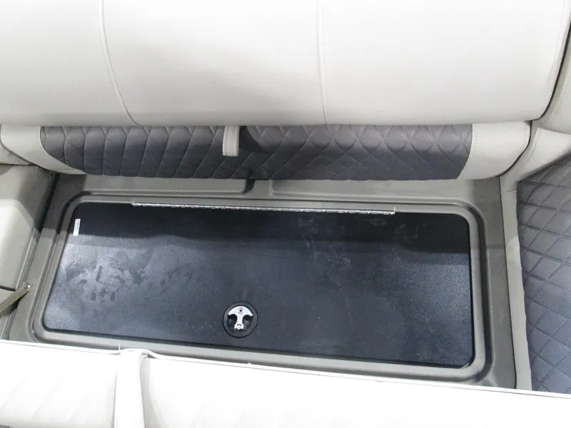 Slide: The Image of Under-seat storage compartment in 2023 Sun Tracker SPORT FISH 22 XP3 boat. - 24