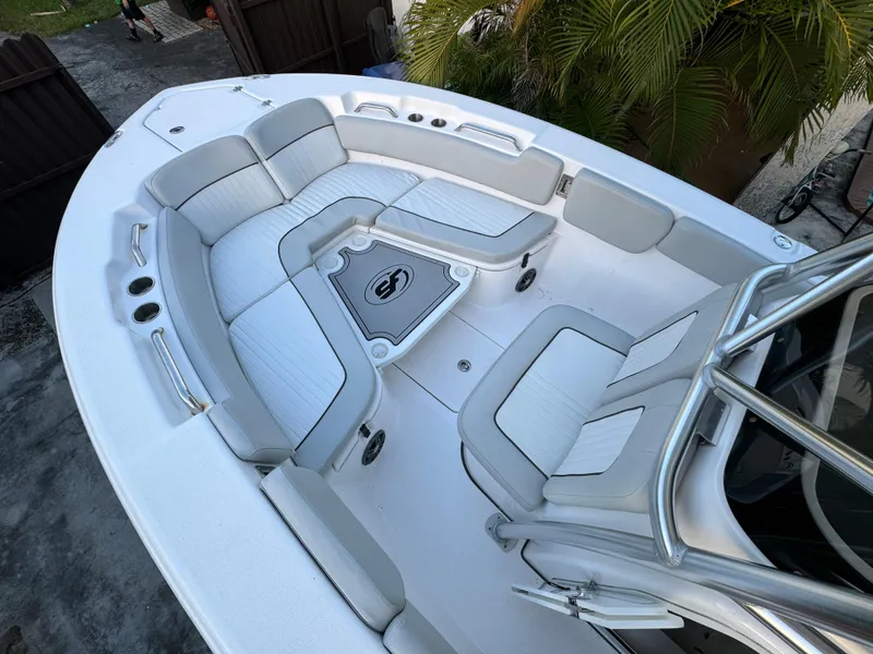 Slide: The Image of 2022 Sea Fox 248 Commander boat with spacious seating and modern design. - 15