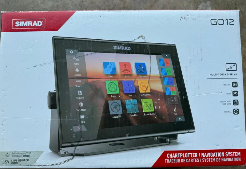 Slide: The Image of Simrad GO12 chartplotter navigation system for Sea Fox 248 Commander 2022. - 48