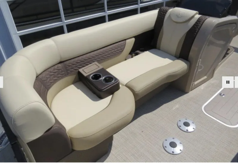 Slide: The Image of 2023 Godfrey Monaco 235 SFL boat interior seating with cup holders - 11