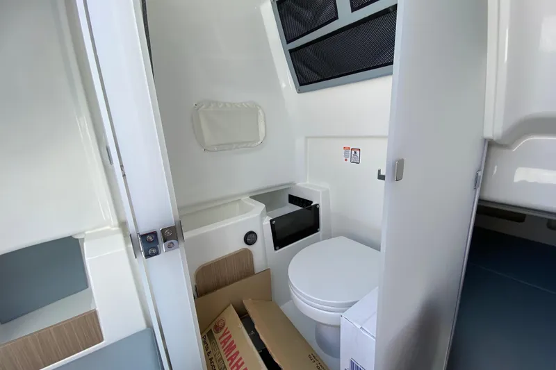 Slide: The Image of 2027 Jeanneau Leader 9.0 CC boat interior bathroom with modern amenities. - 38