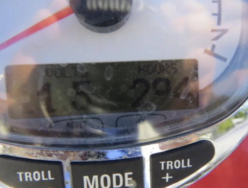 Slide: The Image of Close-up of a 2007 Challenger DDC 33 boat hour meter displaying 291 hours. - 5