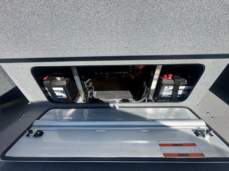 Slide: The Image of Open battery compartment of 2024 KingFisher 2025 Escape boat. - 20