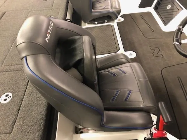 Slide: The Image of 2022 Nitro Z21 XL boat interior with premium seating. - 31