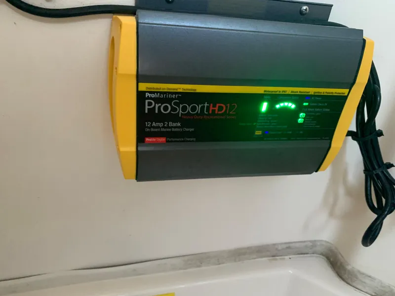 Slide: The Image of ProMariner ProSportHD12 battery charger in a 2013 Grady-White Canyon 271 boat. - 23