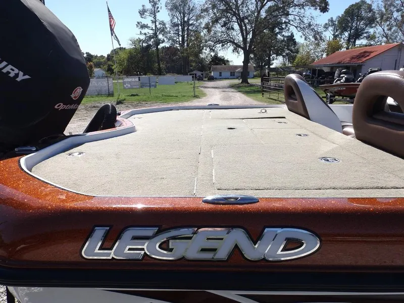 Slide: The Image of Legend V21 2017 boat with Mercury engine, rear deck view. - 9