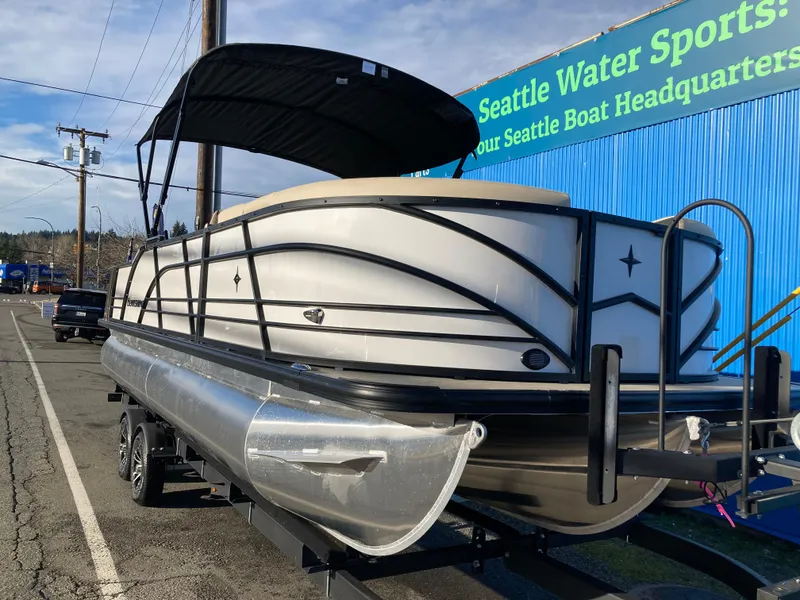 Slide: The Image of 2024 Berkshire 23ULE STS pontoon boat at Seattle Water Sports. - 1
