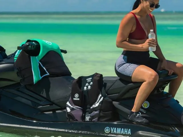 Slide: The Image of 2024 Yamaha Waverunner FX SVHO® with Audio System on tropical beach. - 22