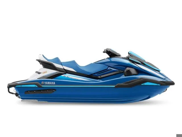 Slide: The Image of 2024 Yamaha Waverunners FX Cruiser® HO with Audio System, blue jet ski, side view. - 21
