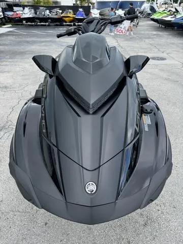 Slide: The Image of 2024 Yamaha Waverunner GP SVHO™ with Audio in action on water. - 3