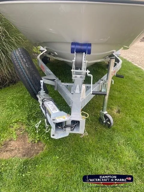 Slide: The Image of 2024 Boston Whaler 160 Super Sport boat on trailer, Hamilton Watercraft & Marine. - 27