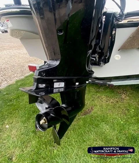 Slide: The Image of 2024 Boston Whaler 160 Super Sport outboard motor at Hampton Watercraft & Marine. - 5