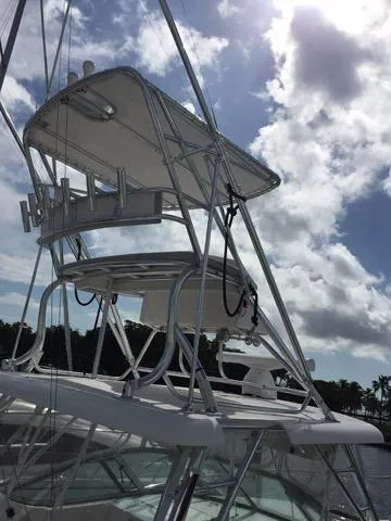 Slide: The Image of 2015 Stamas 390 Aegean boat with upper deck and clear sky. - 8