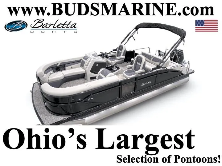 Slide: The Image of 2024 Barletta Cabrio 22UC pontoon boat, Ohio's largest selection at Bud's Marine. - 0