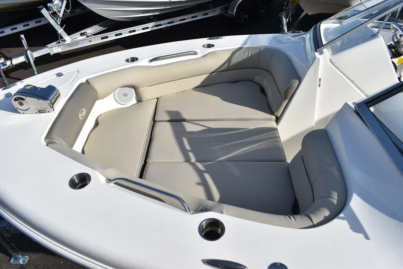 Slide: The Image of 2024 Key West 239 DFS boat with spacious seating and modern design. - 21