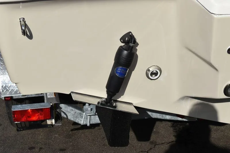 Slide: The Image of 2024 Key West 239 DFS boat with trim tab and trailer detail. - 25